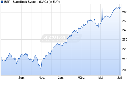 Performance des BSF - BlackRock Systematic ESG World Equity Fund D2 EUR (WKN A14WGQ, ISIN LU1254583435)